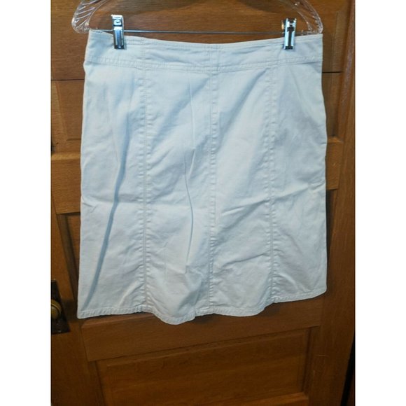 Eddie Bauer Tan Khaki Skirt 8 Modest Womens - Picture 2 of 6